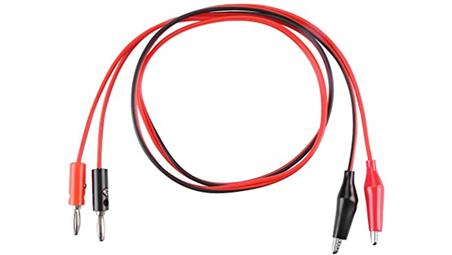 Zestaw komplet Kabel miernika banan - krokodylek izolowany 1,5m para 24981-89006