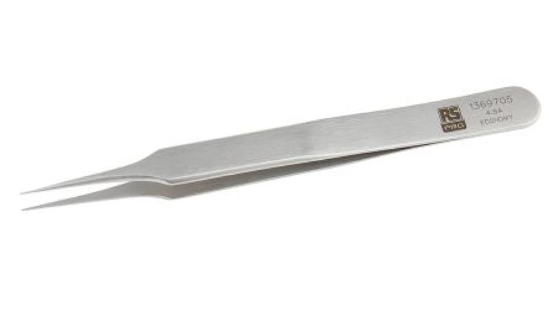 Pęseta, dł. 110, antymagnetyczna 4.SA.B, materiał: Stal nierdzewna, RS PRO-89588 Pęseta, dł. 110, antymagnetyczna 4.SA.B, materiał: Stal nierdzewna, RS PRO-89588