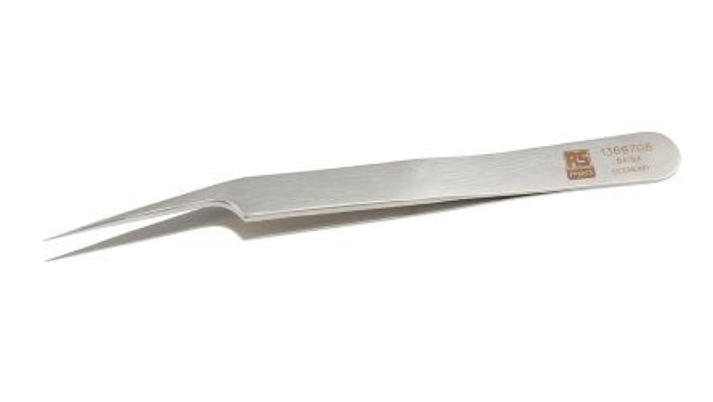 Pęseta, dł. 115, antymagnetyczna 5A.SA, materiał: Stal nierdzewna, RS PRO-89576 Pęseta, dł. 115, antymagnetyczna 5A.SA, materiał: Stal nierdzewna, RS PRO-89576