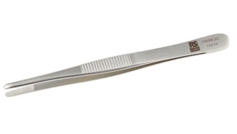 Pęseta, dł. +120, antymagnetyczna 7312.SA, materiał: Stal nierdzewna, RS PRO-89669 Pęseta, dł. +120, antymagnetyczna 7312.SA, materiał: Stal nierdzewna, RS PRO-89669