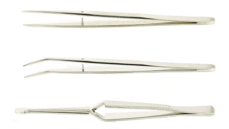 Zestaw pęset, materiał: Stal węglowa, RS PRO-89589 Zestaw pęset, materiał: Stal węglowa, RS PRO-89589