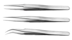 Zestaw pęset, materiał: Stal nierdzewna, RS PRO-89642