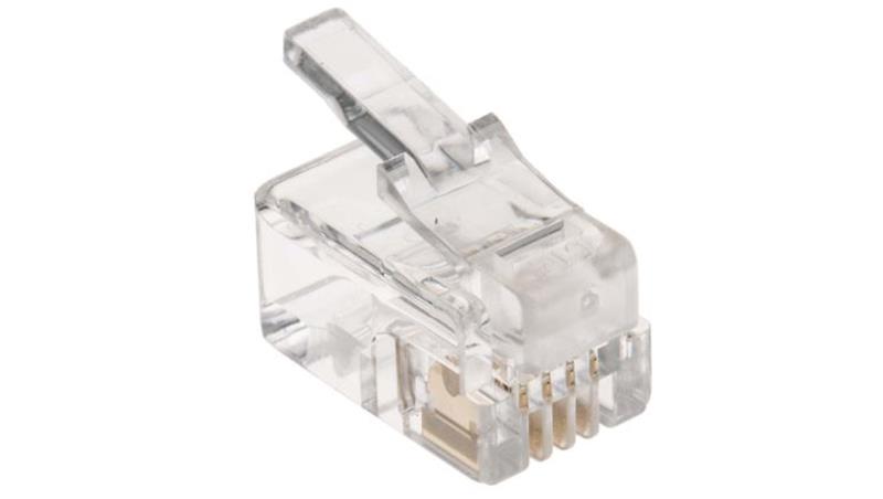 Złącze wtykowe modułowe RJ22, Męski, 4P4C-żyłowe, RS PRO 100szt.-85758