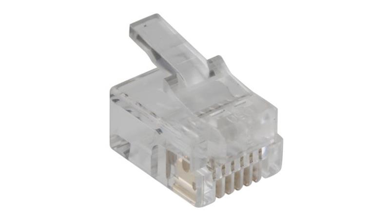 Wtyk RJ11, Męski, 6P6C-żyłowe, RS PRO 100szt.-85766