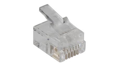 Wtyk RJ11, Męski, 6P6C-żyłowe, RS PRO 100szt.-85766