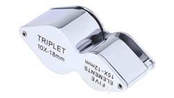 Szkło powiększające, typ: Lupa z dwiema soczewkami, powiększenie: 10X, śr.: 12mm-88886