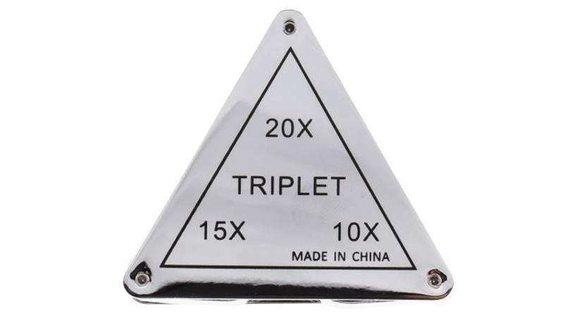 Szkło powiększające, typ: Lupa z trzema soczewkami, powiększenie: 10X, śr.: 18mm-88913