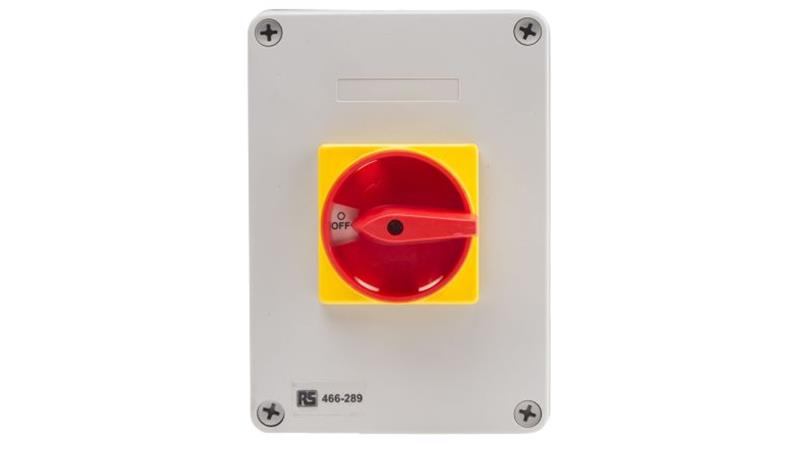 Przełącznik izolacyjny bez bezpiecznika 3-biegunowy 80 A 30 kW 3-fazowy IP65-84604