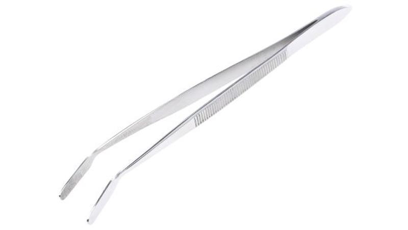 Pęseta, dł. 150, materiał: Stal nierdzewna, RS PRO-89679 Pęseta, dł. 150, materiał: Stal nierdzewna, RS PRO-89679