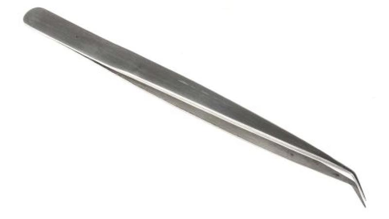Pęseta, dł. 140, materiał: Stal nierdzewna, RS PRO-89694 Pęseta, dł. 140, materiał: Stal nierdzewna, RS PRO-89694