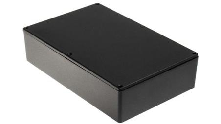 Obudowa ekranowana Czarny, 222.1 x 145.9 x 55.9mm, RS PRO-88698