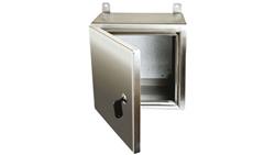 Szafka ścienna rozdzielcza, materiał: Stal nierdzewna 316, IP69K, 400 x 400 x 200mm, RS PRO-88685