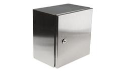 Szafka ścienna rozdzielcza, materiał: Stal nierdzewna typu 304, IP66, 300 x 300 x 200mm, RS PRO-88679