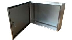 Szafka ścienna rozdzielcza, materiał: Stal nierdzewna typu 304, IP66, 400 x 400 x 150mm, RS PRO-88650