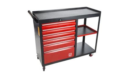 Wózek na narzędzia, na kółkach, 6-szufladowa, 980 x 1090 x 450mm, materiał: Stal, RS PRO-90521