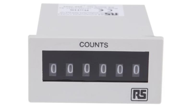 Licznik impulsów Cyfrowe 6-cyfrowy 230 V AC RS PRO-83865
