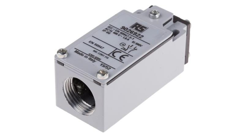 Wyłącznik krańcowy 10 A, NO/NC, 400V, IP66, RS PRO-83825 Wyłącznik krańcowy 10 A, NO/NC, 400V, IP66, RS PRO-83825