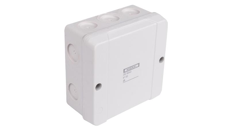 Puszka n/t hermetyczna pusta 98x98x52mm IP55 szara DE9340 6000271-74745 Puszka n/t hermetyczna pusta 98x98x52mm IP55 szara DE9340 6000271-74745