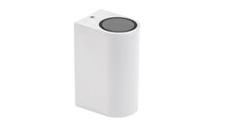 Oprawa elewacyjna Parete GU10 x2 Dwukierunkowy kinkiet 250V IP54 150 x 73 x 95mm Biały-86888