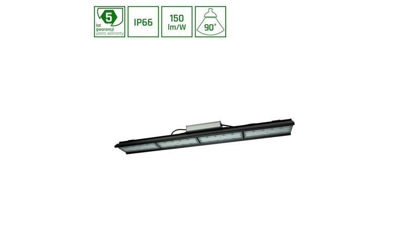 Oprawa HIGH BAY HALLS LINE 200W NW 230V 90st IP66 IK10 990x126x95 CZARNY 5 lat gw. 0-10V SLI048004NW_PW-86343