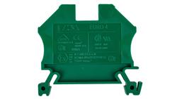 Złączka szynowa 2-przewodowa 4mm2 zielona EURO 43409GR-74108