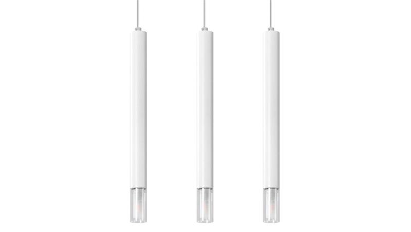 Lampa wisząca WEZYR 3 biała-87094