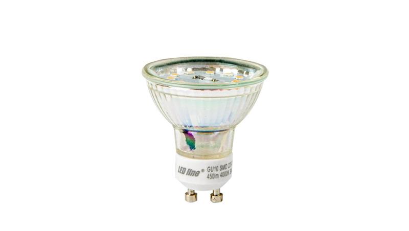 Żarówka LED line GU10 5W 4000K barwa neutralna 450lm 220-260V 120st. 3 lata gwar.-86053