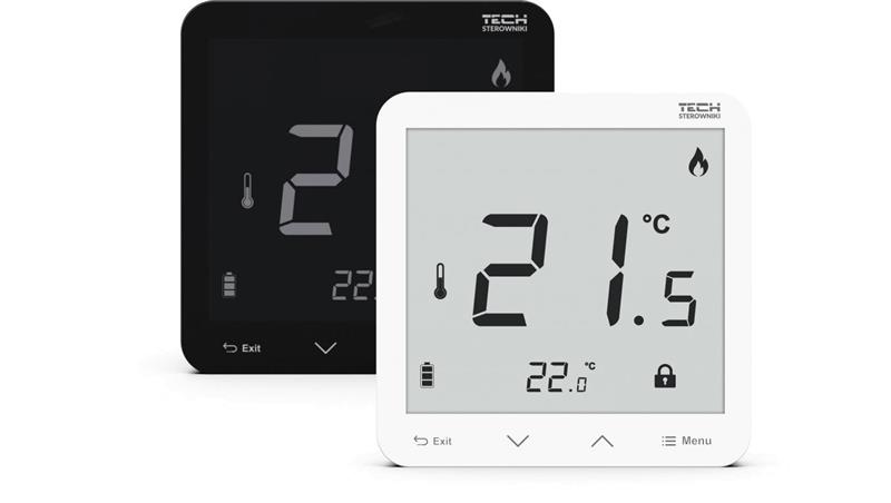 SINUM R-8pb PLUS Regulator pokojowy bezprzewodowy bateryjny dopuszkowy kolor czarny-85484 SINUM R-8pb PLUS Regulator pokojowy bezprzewodowy bateryjny dopuszkowy kolor czarny-85484