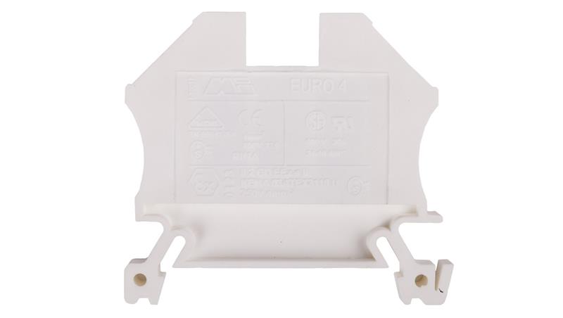 Złączka szynowa 2-przewodowa 4mm2 biała EURO 43409WT-74203