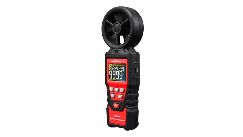 Cyfrowy anemometr miernik prędkości wiatru Habotest HT625B, USB-89857