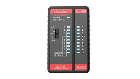 Tester przewodów sieciowych RJ11 / RJ45 Habotest HT812A-89471