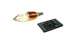 Żarówka LED Offa E14 3W RGB z pilotem miedziana--86091
