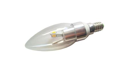 Żarówka LED KONGA E14 6x5630 3W CW srebrna--86086