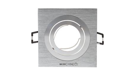 Oprawa punktowa 1x50W GX5,3 IIIkl. 12V IP20 SEIDY CT-DTL50-AL kwadrat 18281-63016