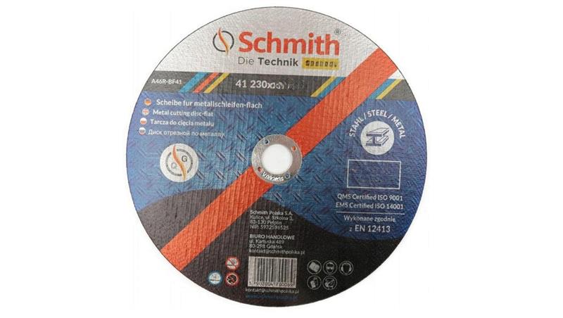 Tarcza do cięcia metalu 230x3,2 mocna Schmith-90430