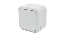 Łącznik uniwersalny pojedynczy natynkowy Aqua Pro IP55 biały / 60220-85915