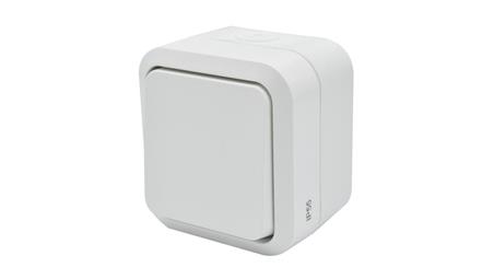 Łącznik uniwersalny pojedynczy natynkowy Aqua Pro IP55 biały / 60220-85915