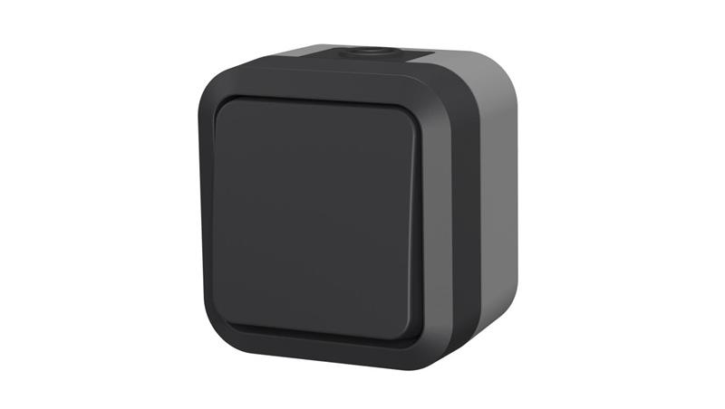 Łącznik 2-biegunowy podwójny natynkowy Aqua Pro IP55 szaro grafitowy / 60321-85916