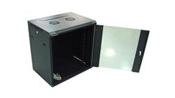 Szafa 19cali wisząca ZETA 12U 600x450 RAL9004 szkło d-88761