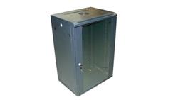 Szafa 19cali wisząca ZETA 18U 600x450 RAL9004 szkło d-88768