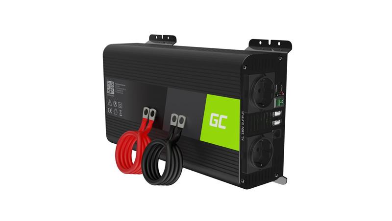 Przetwornica napięcia Inwerter Green Cell PRO 12V na 230V 1000W/2000W Czysta sinusoida-84775