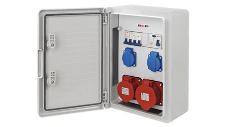 RSZ ROZDZIELNIA ELEKTRYCZNA ROZDZIELNICA BUDOWLANA SKRZYNKA ABS 32A 16A RSZ8-112FC011-88285