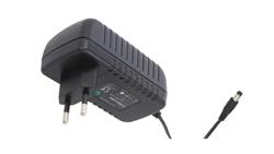 POSB24100A, zasilacz 24V/1A/24W czarny, adapter horyzontalny, gniazdo AC:CEE7/16. wtyk DC:2.1/5.5(+)-84676
