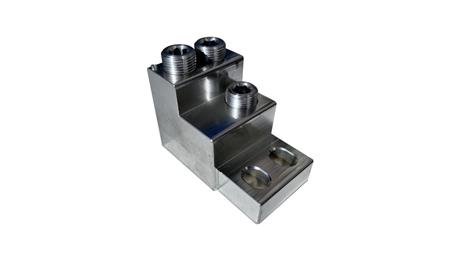 OTH300-3 Zacisk aparatowy uniwersalny, z dwoma otworami montażowymi 3xAl/Cu 70-300 mm2 1250A, 1000V, MAC3300A14-84843