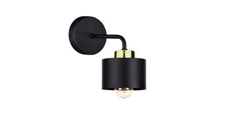 Kinkiet nowoczesny 1x E27 SIMPLY BLACK/GOLD-87814