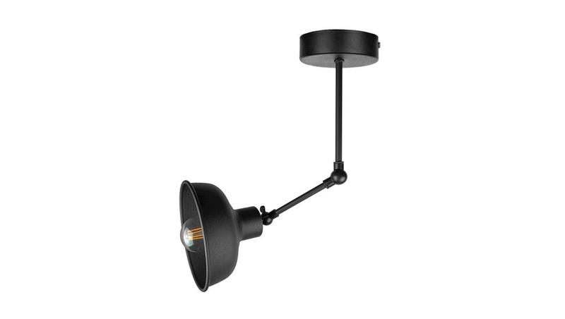Lampa sufitowa nowoczesna 1xE27 HERMES BLACK-87823