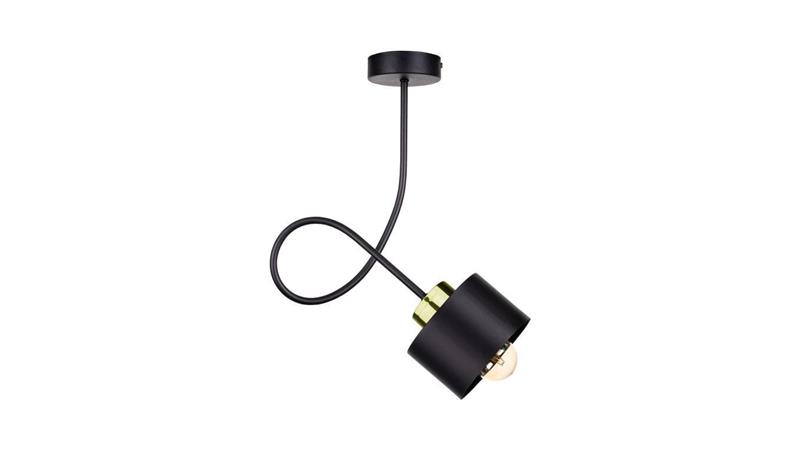 Lampa sufitowa nowoczesna 1xE27 SIMPLY BLACK/GOLD-87828