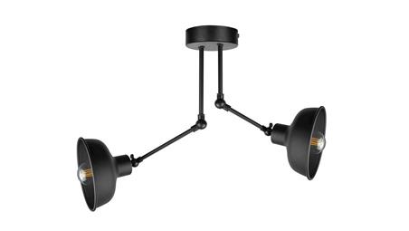 Lampa sufitowa nowoczesna 2xE27 HERMES BLACK-87827