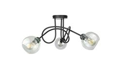 Lampa sufitowa nowoczesna 3xE27 EVIE BLACK-87830