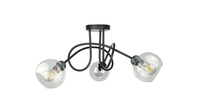 Lampa sufitowa nowoczesna 3xE27 EVIE BLACK-87830